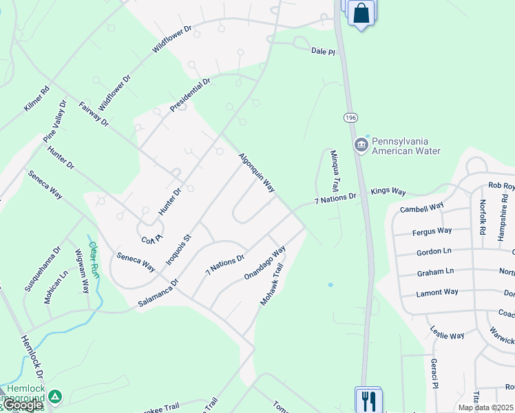 map of restaurants, bars, coffee shops, grocery stores, and more near 157 Seminole Trail in Monroe County