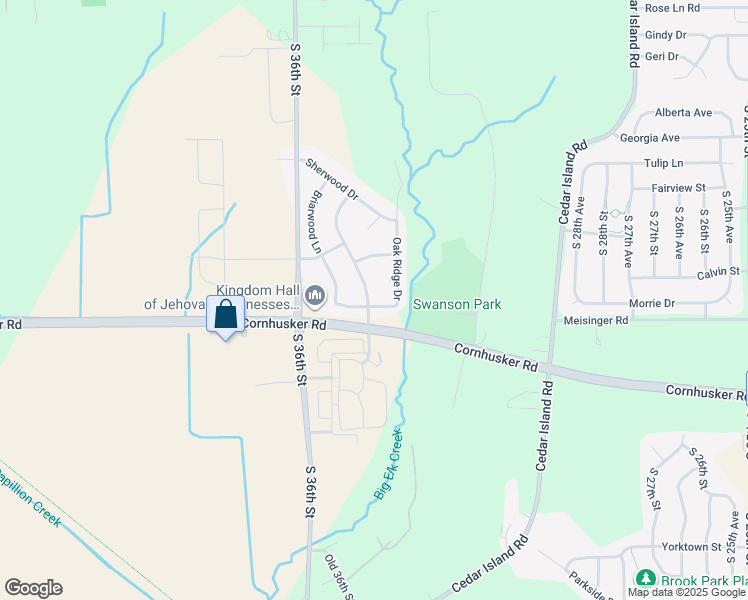 map of restaurants, bars, coffee shops, grocery stores, and more near 9721 Linden Avenue in Bellevue