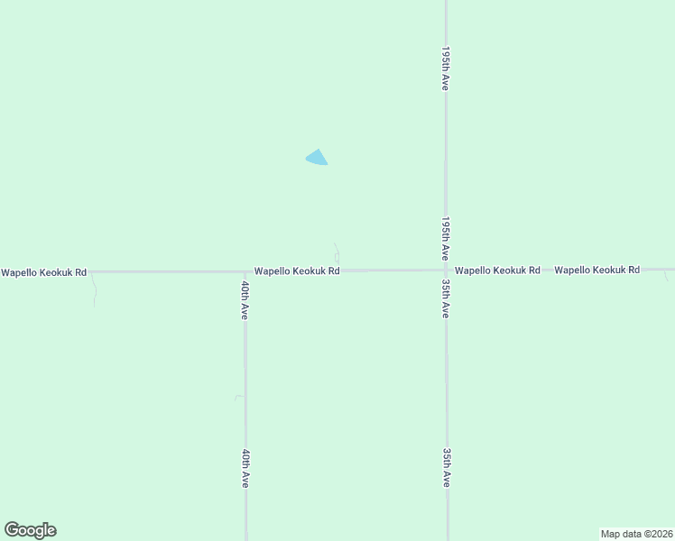 map of restaurants, bars, coffee shops, grocery stores, and more near 3706 Wapello Keokuk Road in Hedrick