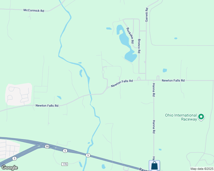 map of restaurants, bars, coffee shops, grocery stores, and more near 5555 Newton Falls Road in Ravenna