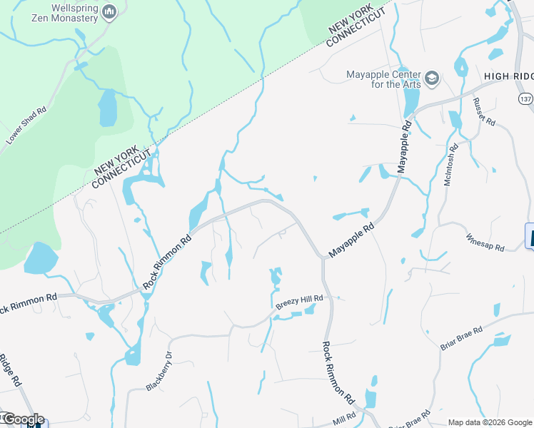 map of restaurants, bars, coffee shops, grocery stores, and more near 976 Rock Rimmon Road in Stamford