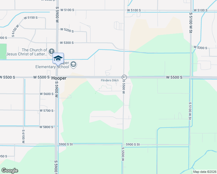 map of restaurants, bars, coffee shops, grocery stores, and more near 5593 West 5550 South in Hooper