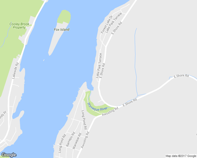 map of restaurants, bars, coffee shops, grocery stores, and more near 577 East Shore Road in West Milford