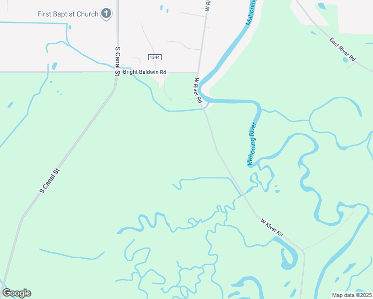 map of restaurants, bars, coffee shops, grocery stores, and more near 2860 West River Road in Newton Falls