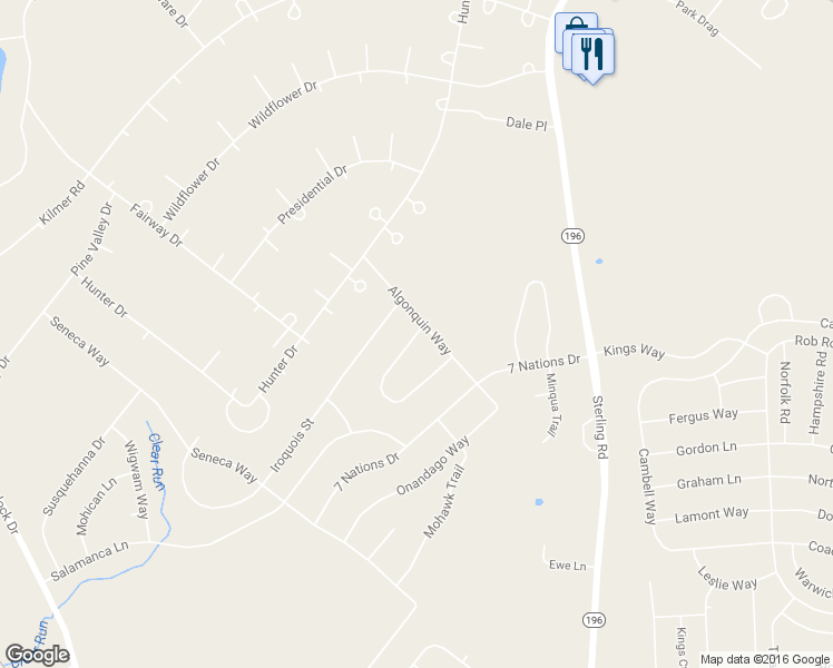 map of restaurants, bars, coffee shops, grocery stores, and more near 157 Seminole Trail in Monroe County