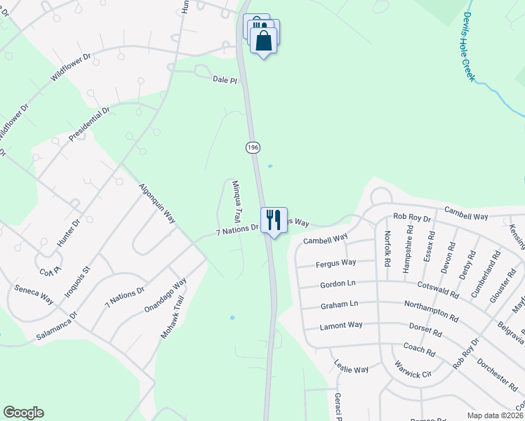 map of restaurants, bars, coffee shops, grocery stores, and more near 221 Sterling Road in Monroe County