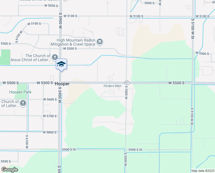 map of restaurants, bars, coffee shops, grocery stores, and more near 5651 West 5500 South in Hooper