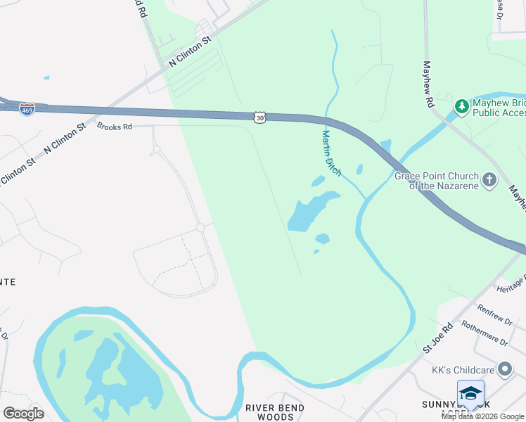 map of restaurants, bars, coffee shops, grocery stores, and more near 8901 Brooks Road in Fort Wayne