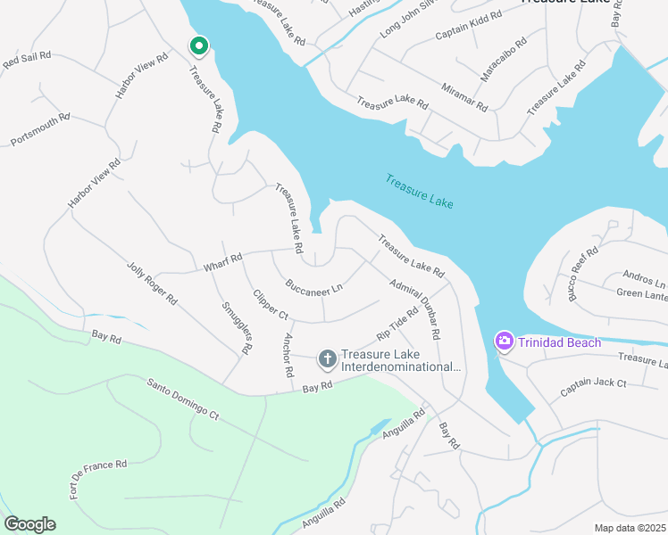 map of restaurants, bars, coffee shops, grocery stores, and more near 16364 Treasure Lake Road in DuBois