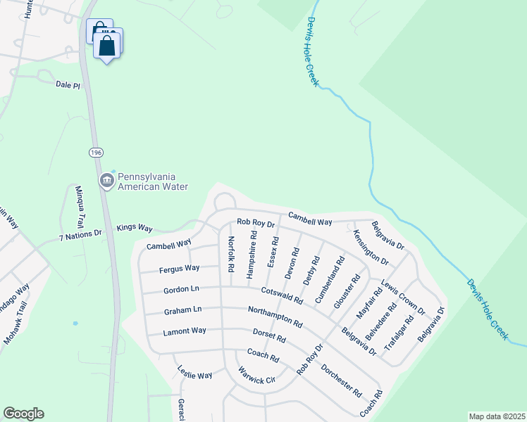 map of restaurants, bars, coffee shops, grocery stores, and more near Cambell Way in Monroe