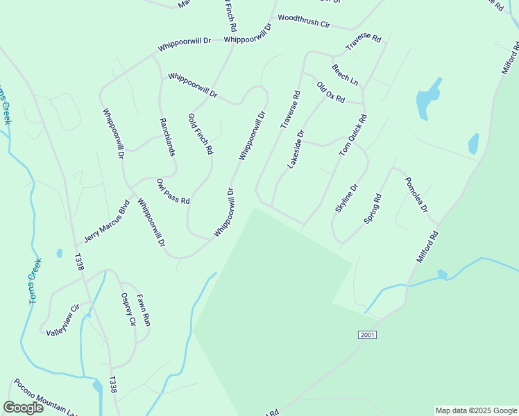 map of restaurants, bars, coffee shops, grocery stores, and more near 302 Traverse Road in Pocono Ranch Lands