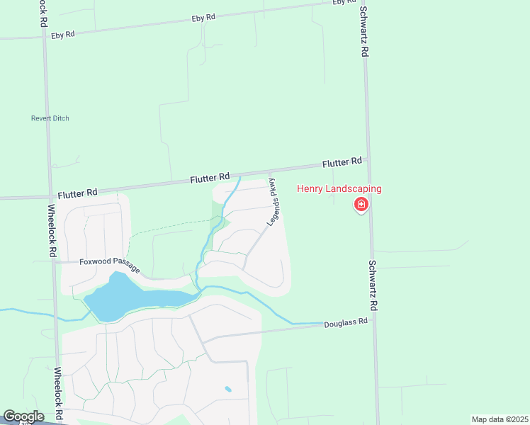 map of restaurants, bars, coffee shops, grocery stores, and more near 10227 Chambord Knoll in Fort Wayne