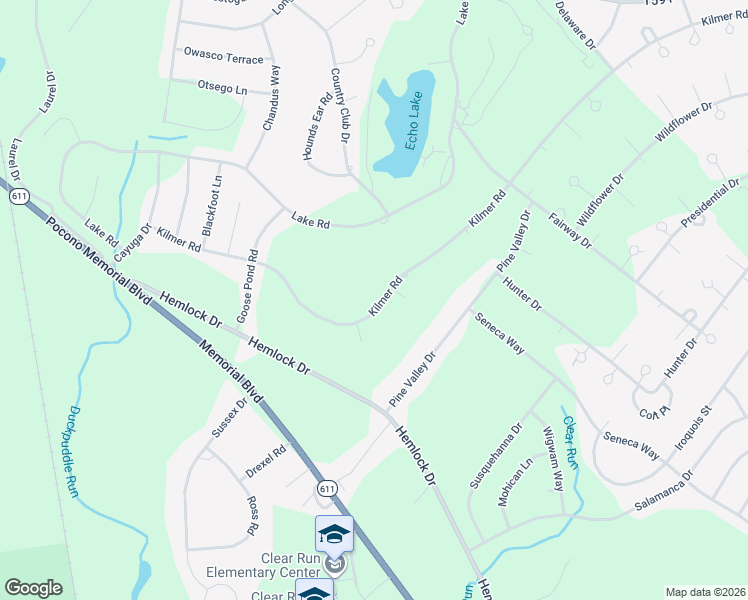 map of restaurants, bars, coffee shops, grocery stores, and more near 6348-7056 Kilmer Rd in Monroe