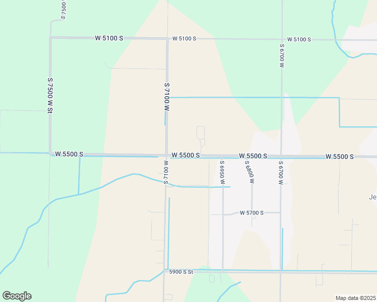 map of restaurants, bars, coffee shops, grocery stores, and more near 7010 West 5500 South in Hooper