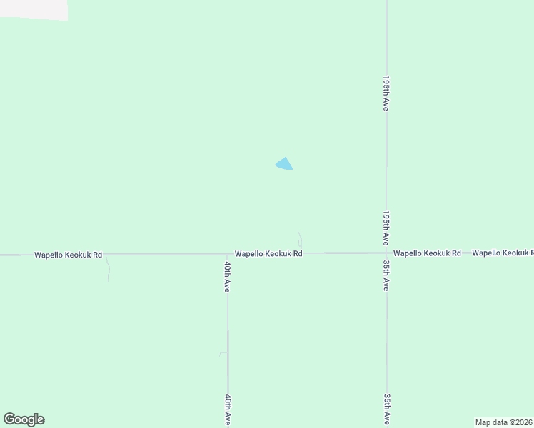 map of restaurants, bars, coffee shops, grocery stores, and more near 3706-4010 Wapello Keokuk Road in Hedrick