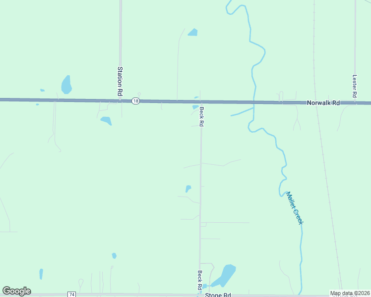map of restaurants, bars, coffee shops, grocery stores, and more near 4020 Beck Road in Medina