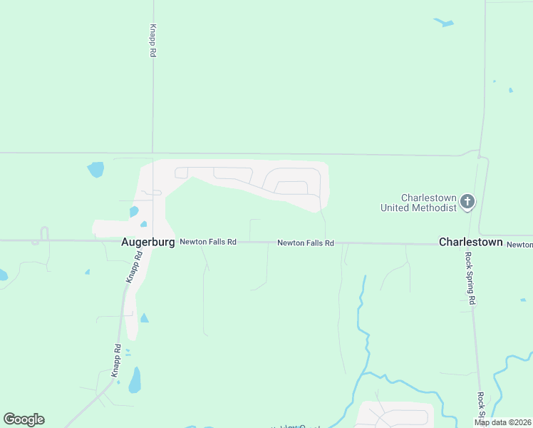 map of restaurants, bars, coffee shops, grocery stores, and more near 6399 Newton Falls Road in Ravenna