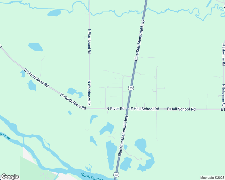 map of restaurants, bars, coffee shops, grocery stores, and more near 266 East Friendly Lane in North Platte