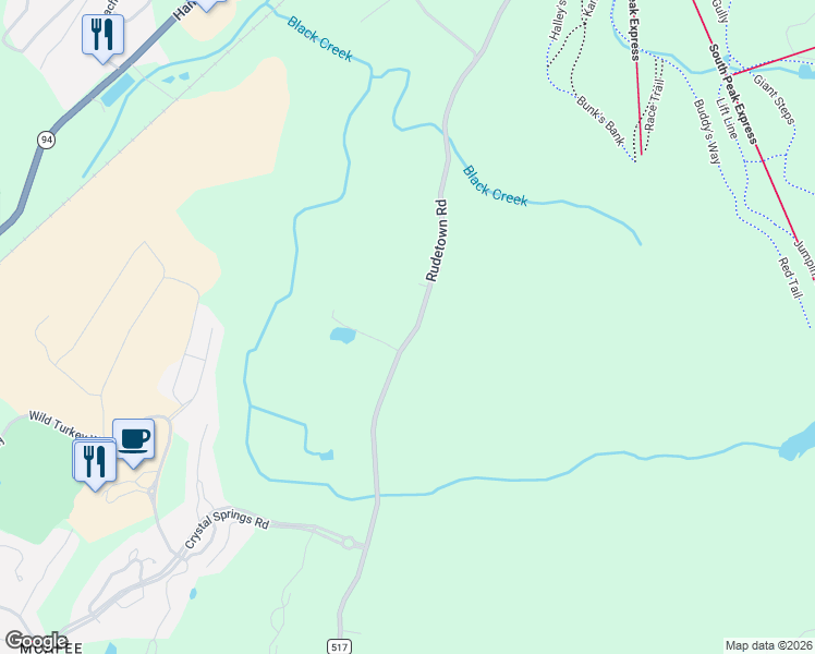map of restaurants, bars, coffee shops, grocery stores, and more near 283 Rudetown Road in Hamburg