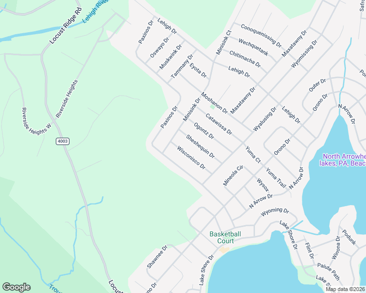 map of restaurants, bars, coffee shops, grocery stores, and more near 2-28 Wisconisco Drive in Monroe County