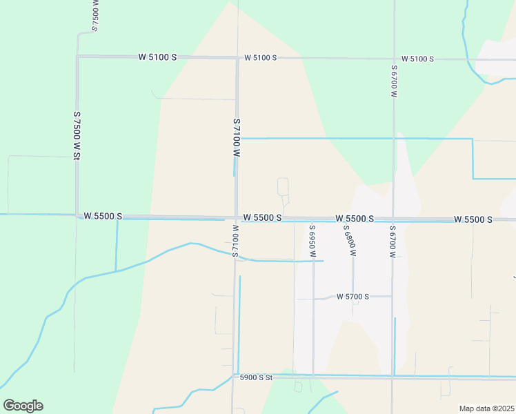 map of restaurants, bars, coffee shops, grocery stores, and more near 7010 West 5500 South in Hooper