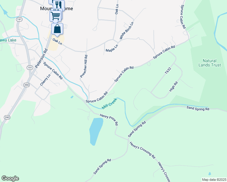 map of restaurants, bars, coffee shops, grocery stores, and more near 115 Hickory Hollow Road in Cresco