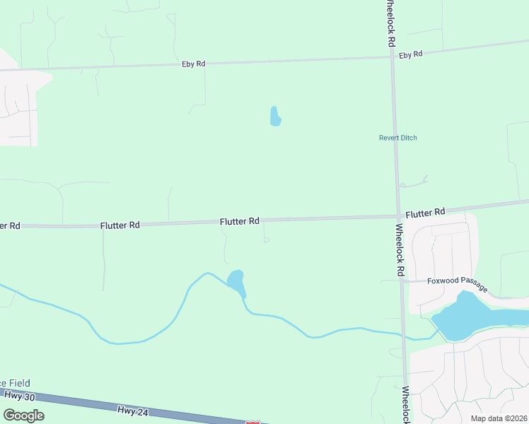 map of restaurants, bars, coffee shops, grocery stores, and more near 8625 Flutter Road in Fort Wayne