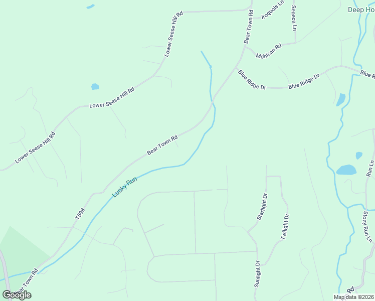 map of restaurants, bars, coffee shops, grocery stores, and more near 261 Bear Town Road in Monroe County