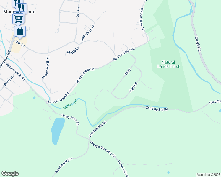 map of restaurants, bars, coffee shops, grocery stores, and more near 4298 High Road in Cresco