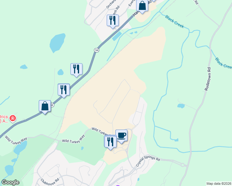 map of restaurants, bars, coffee shops, grocery stores, and more near 3700 New Jersey 94 in Hamburg