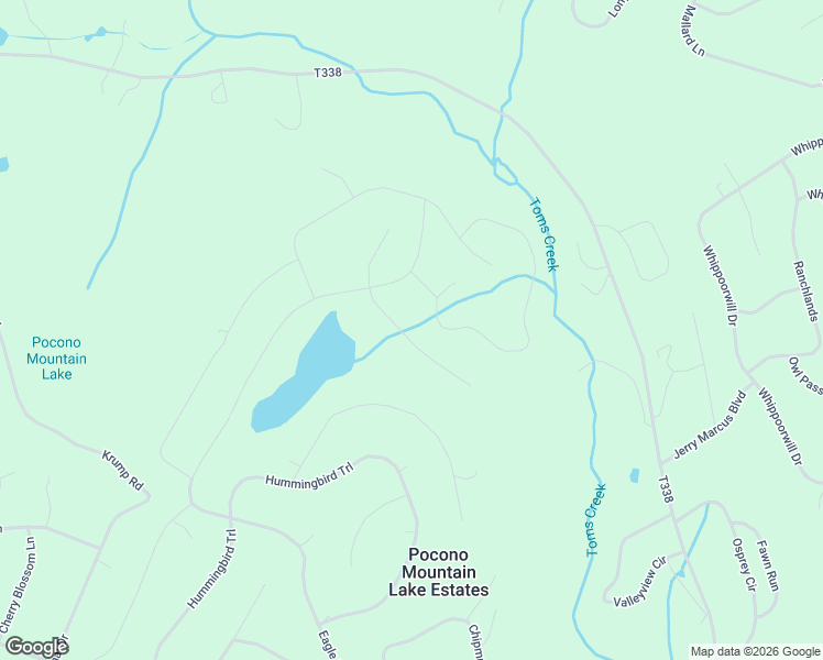 map of restaurants, bars, coffee shops, grocery stores, and more near 3-300 Cardinal Court in Pocono Mountain Lake Estates