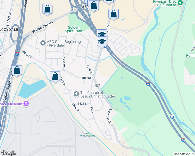 map of restaurants, bars, coffee shops, grocery stores, and more near in Riverdale