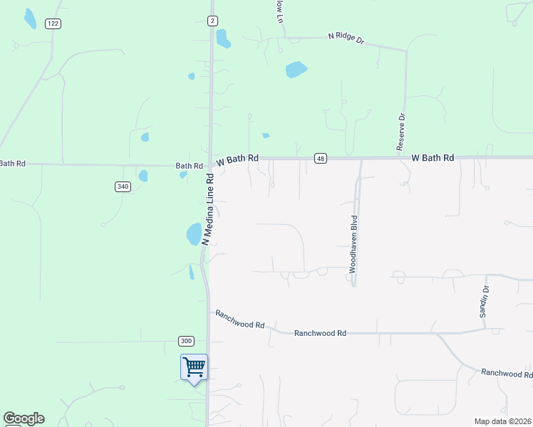 map of restaurants, bars, coffee shops, grocery stores, and more near 1139 Aspenwood Road in Akron