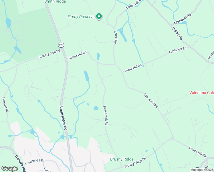 map of restaurants, bars, coffee shops, grocery stores, and more near 279 Rosebrook Road in New Canaan