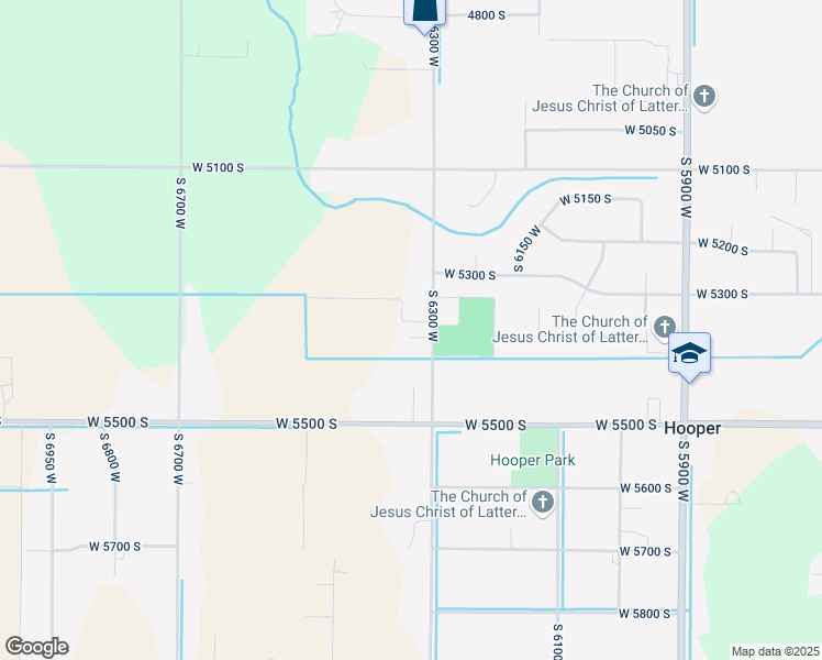 map of restaurants, bars, coffee shops, grocery stores, and more near 5391 South 6300 West in Hooper