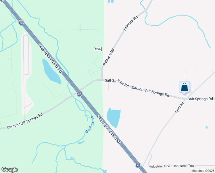 map of restaurants, bars, coffee shops, grocery stores, and more near in Lordstown