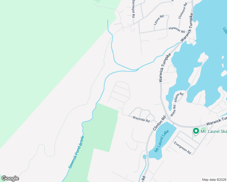 map of restaurants, bars, coffee shops, grocery stores, and more near 23 Elmwood Court in West Milford