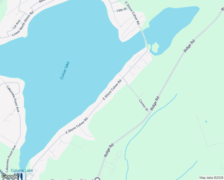 map of restaurants, bars, coffee shops, grocery stores, and more near 134 East Shore Culver Road in Branchville