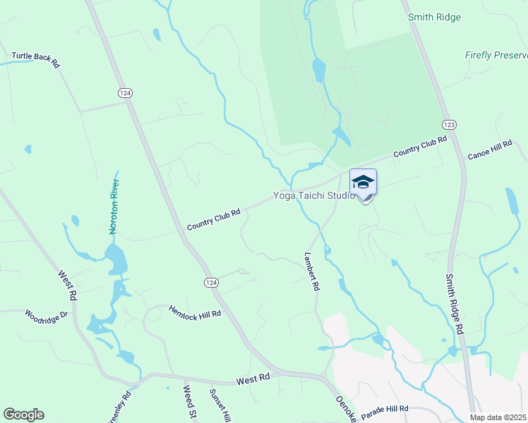 map of restaurants, bars, coffee shops, grocery stores, and more near 274 Country Club Road in New Canaan