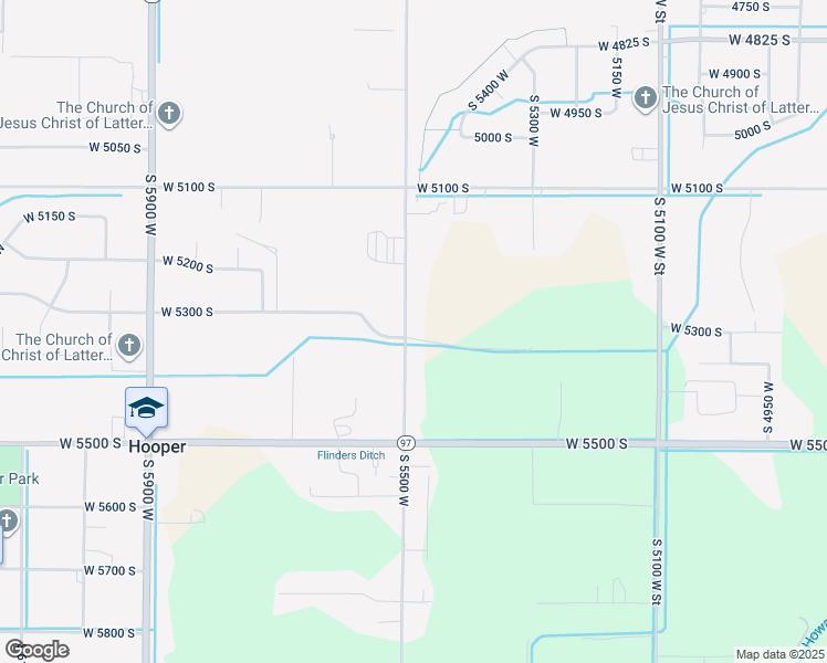 map of restaurants, bars, coffee shops, grocery stores, and more near 5282 South 5500 West in Hooper