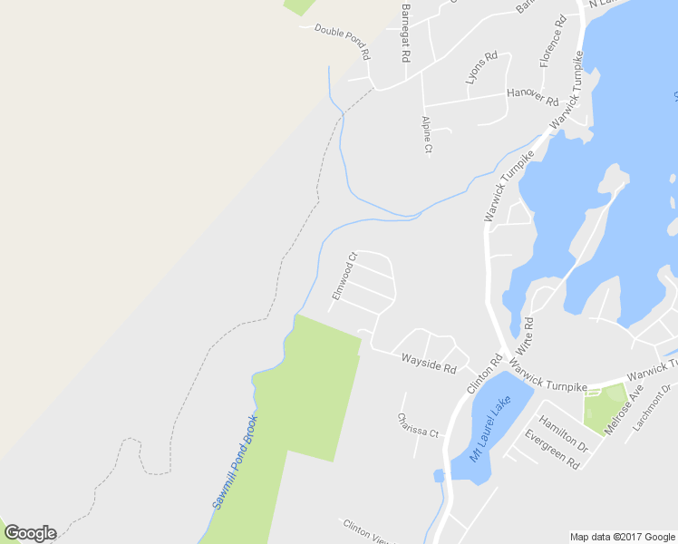 map of restaurants, bars, coffee shops, grocery stores, and more near 23 Elmwood Court in West Milford