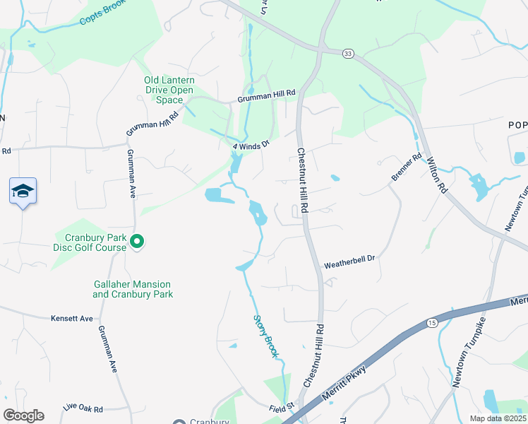 map of restaurants, bars, coffee shops, grocery stores, and more near 329 Chestnut Hill Road in Norwalk