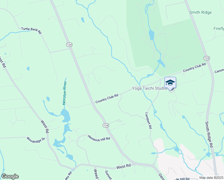 map of restaurants, bars, coffee shops, grocery stores, and more near 317 Country Club Road in New Canaan