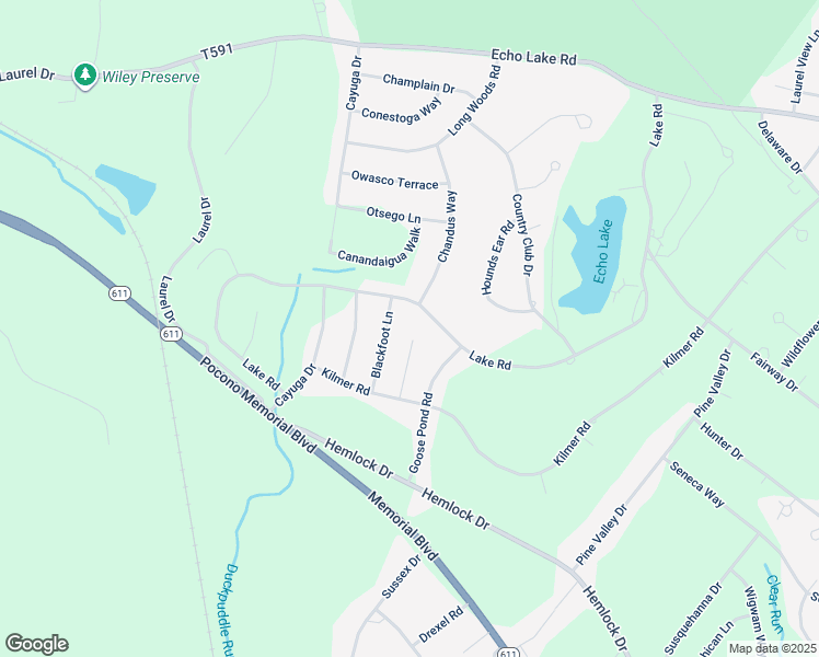 map of restaurants, bars, coffee shops, grocery stores, and more near 7734 Apple Lane in Tobyhanna