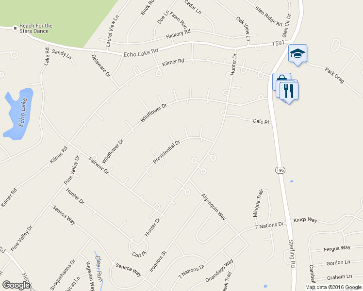 map of restaurants, bars, coffee shops, grocery stores, and more near 2201 Lincoln Circle in Monroe County