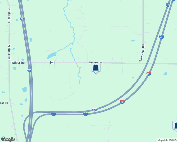 map of restaurants, bars, coffee shops, grocery stores, and more near 2448 Wilbur Road in Medina