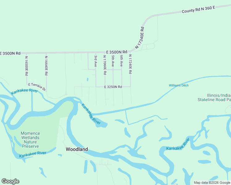 map of restaurants, bars, coffee shops, grocery stores, and more near 3182 5th Avenue in Momence