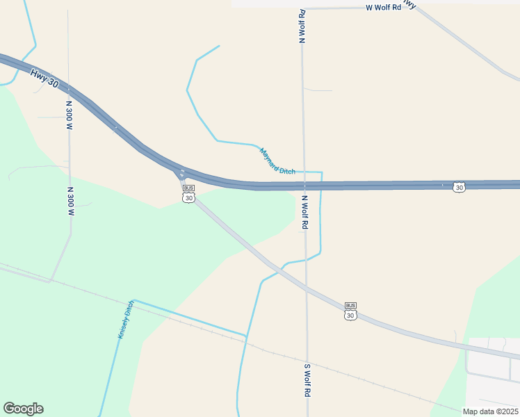 map of restaurants, bars, coffee shops, grocery stores, and more near 2341-2677 U.S. 30 in Columbia City