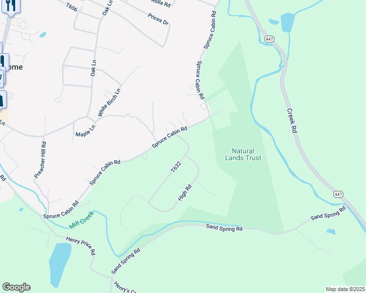 map of restaurants, bars, coffee shops, grocery stores, and more near 4116 Mill Creek Drive in Cresco