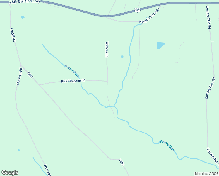 map of restaurants, bars, coffee shops, grocery stores, and more near 539 Winters Road in Brookville